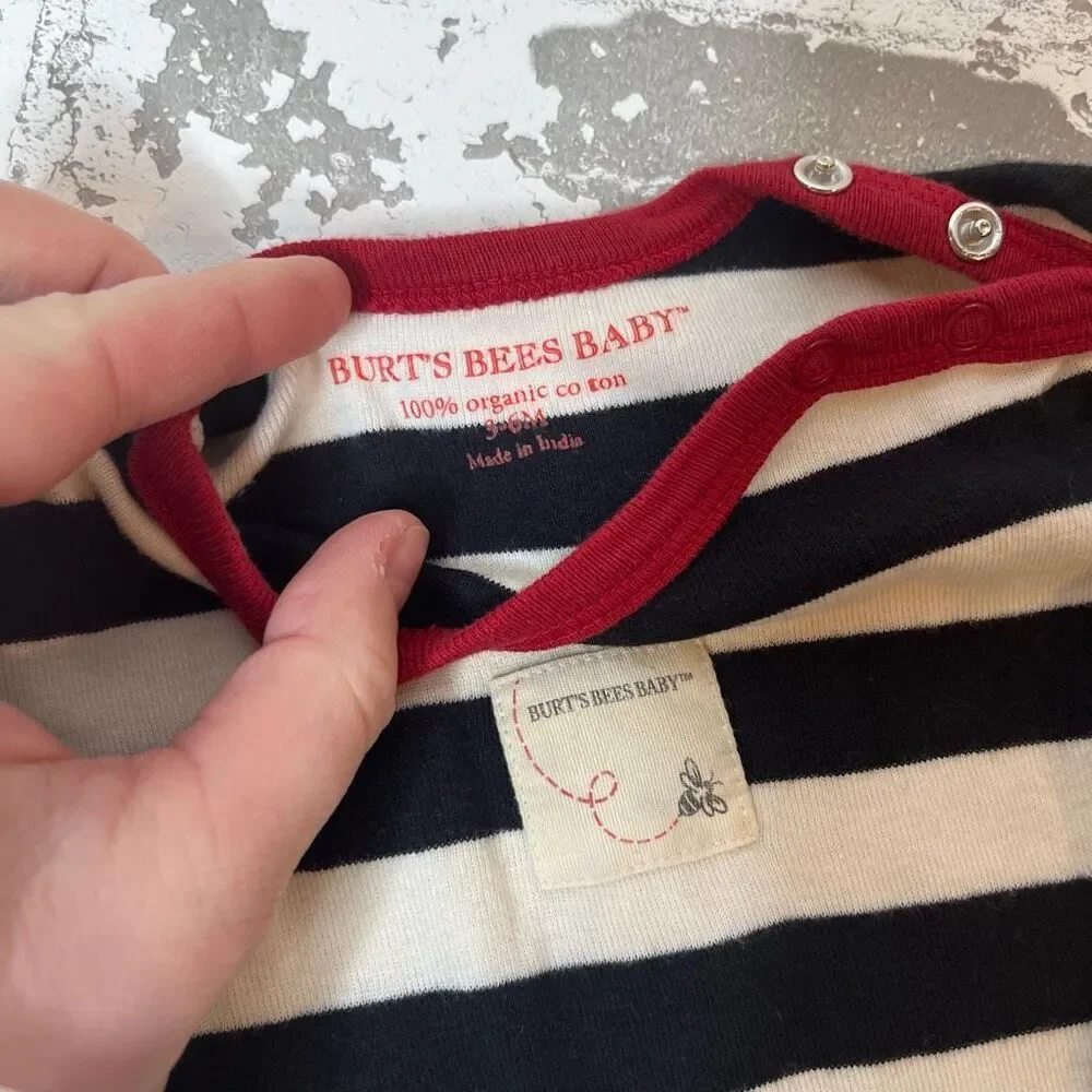Burt’s bees | striped cotton Jammie’s